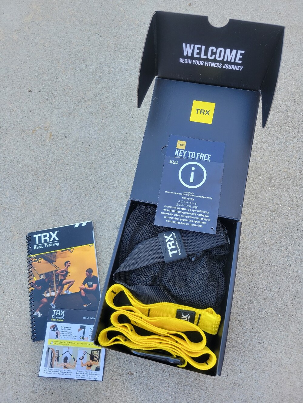 TRX All In One Basic Kit Suspension Trainer Black/Yellow New
